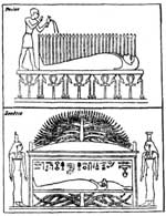 Изображение гробницы Осириса в храмах гекоримского периода