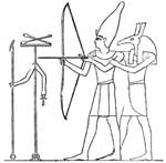 Сетх учит Тутмоса III стрельбе из лука